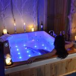 Spirit whirlpool tub with bubblers jets & lights